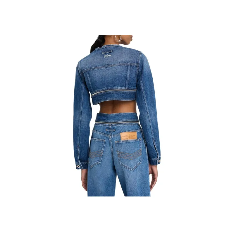 Jean Paul Gaultier Cropped Denim Jacket-3