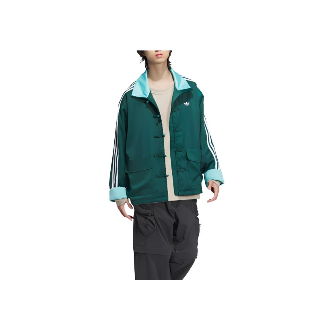 Adidas originals Cn Tt Satin Jacket Green XS - POIZON