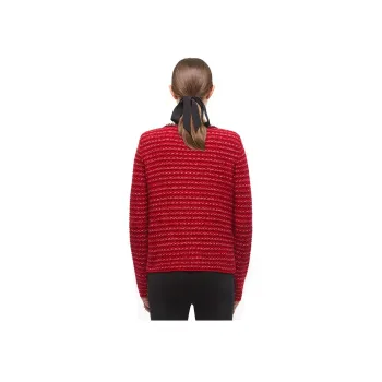 Self portrait Sweater Women's Burgundy