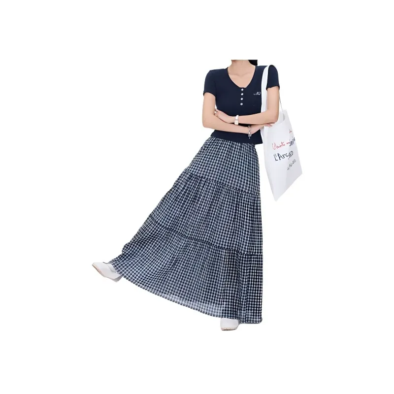 BENGEN Casual Long Skirt Women's-0