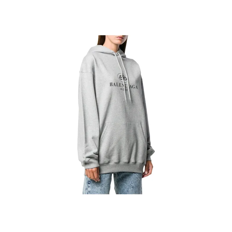 Balenciaga Sweatshirt Loose Fit Women's Gray-3