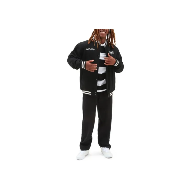 Vans CHECKERBOARD RESEARCH VARSITY Jackets Men Black-2