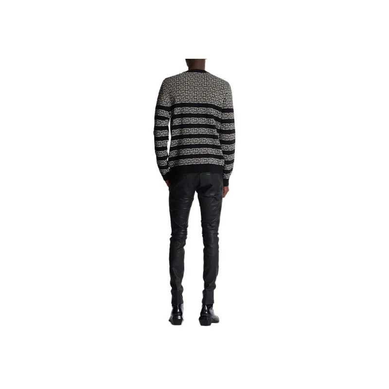 BALMAIN Striped Pb Labyrinth Jumper-3
