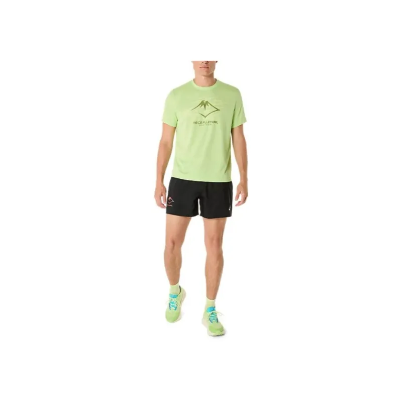 Asics FUJITRAIL T Shirt Men's Green-3