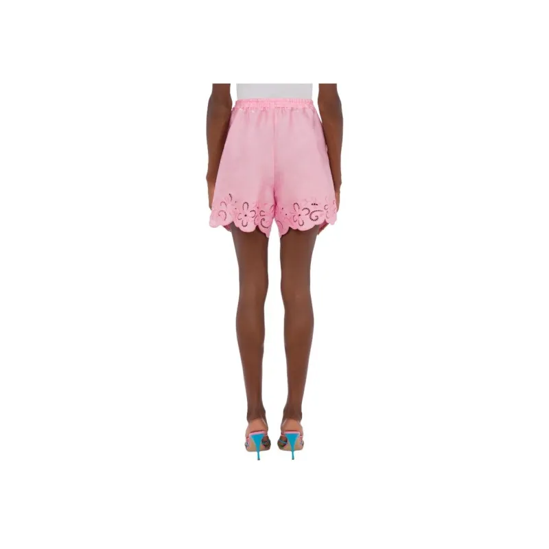 MOSCHINO Embroidered Elastic Waist Shorts-1