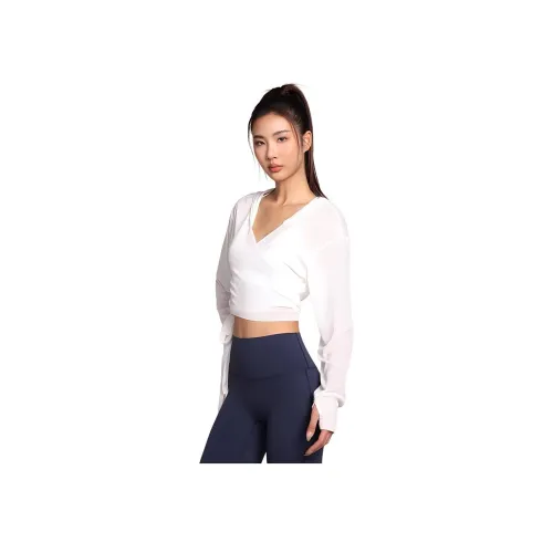 La Nikar 화이트 여성 피트니스 의류