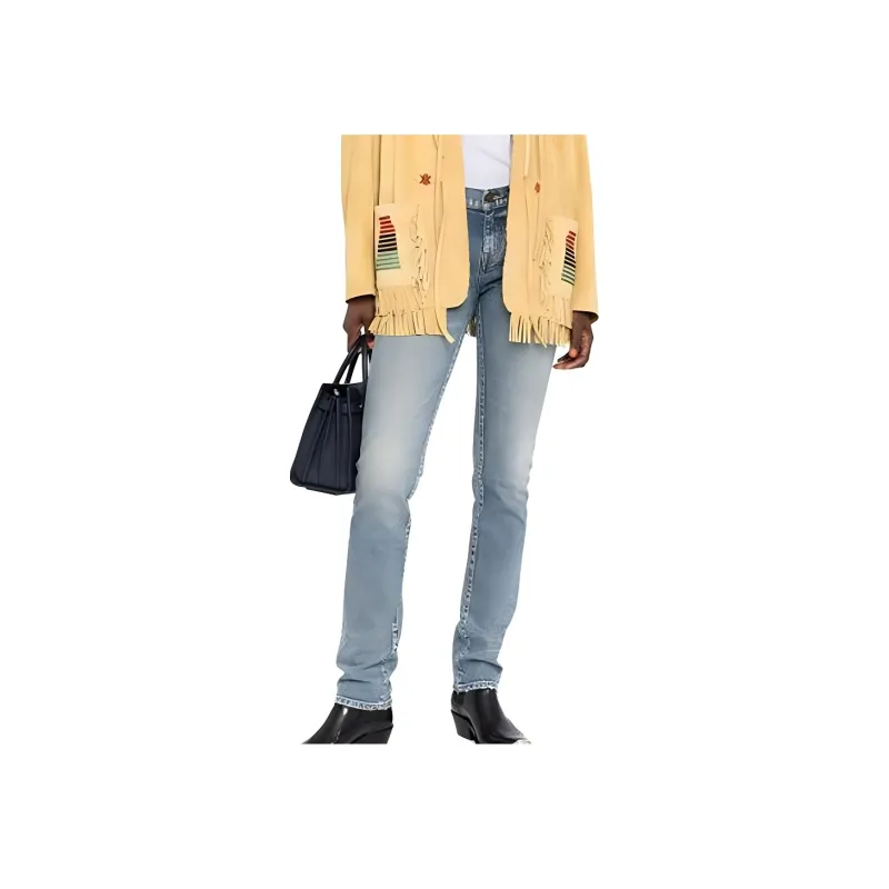 SAINT LAURENT Low Rise Slim Fit Jeans-2