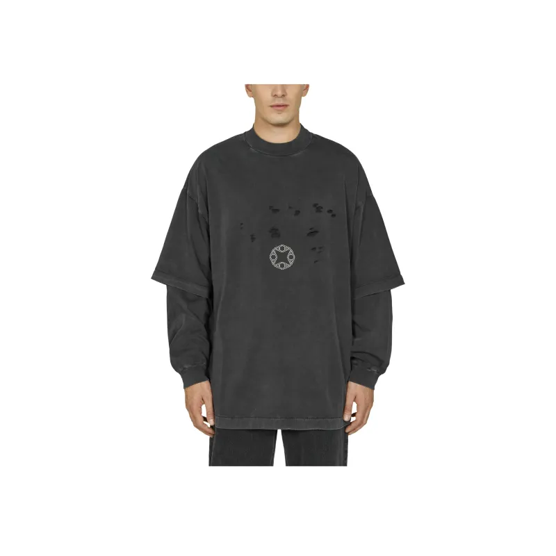 1017 ALYX 9SM Logo print Ripped Layered Sweatshirt-1