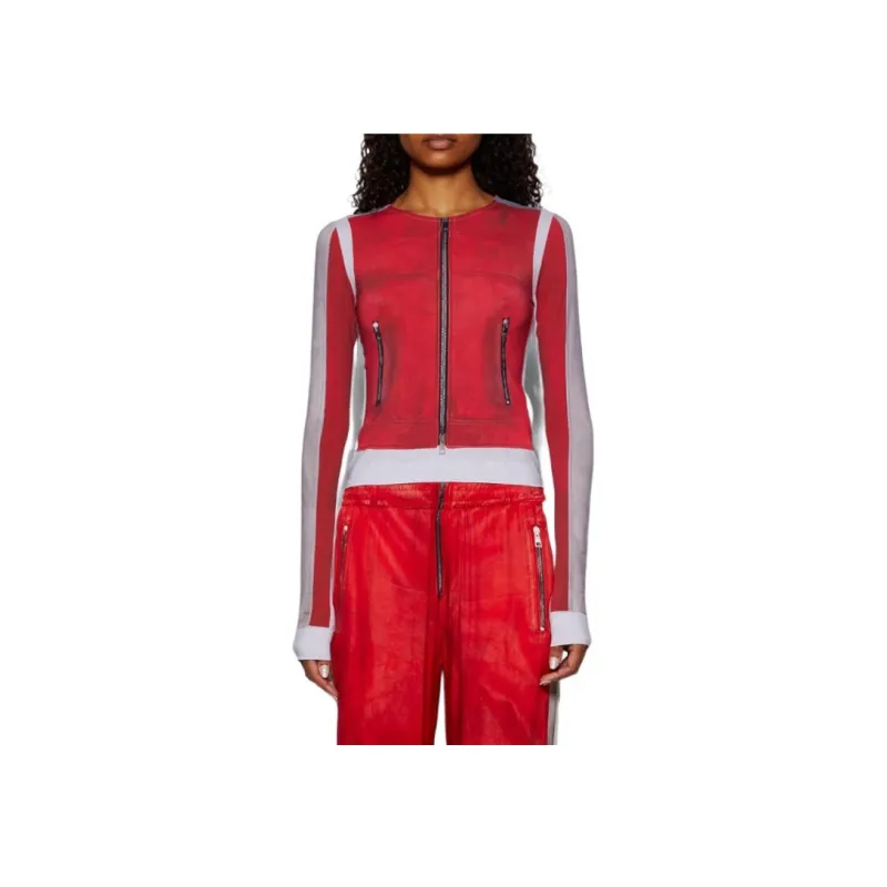DIESEL T Clau P2 Long Sleeve Top 'Formula Red'-2