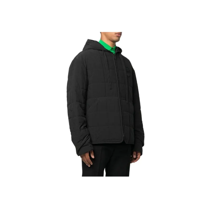OFF WHITE Logo Patch Quilted Jacket-1