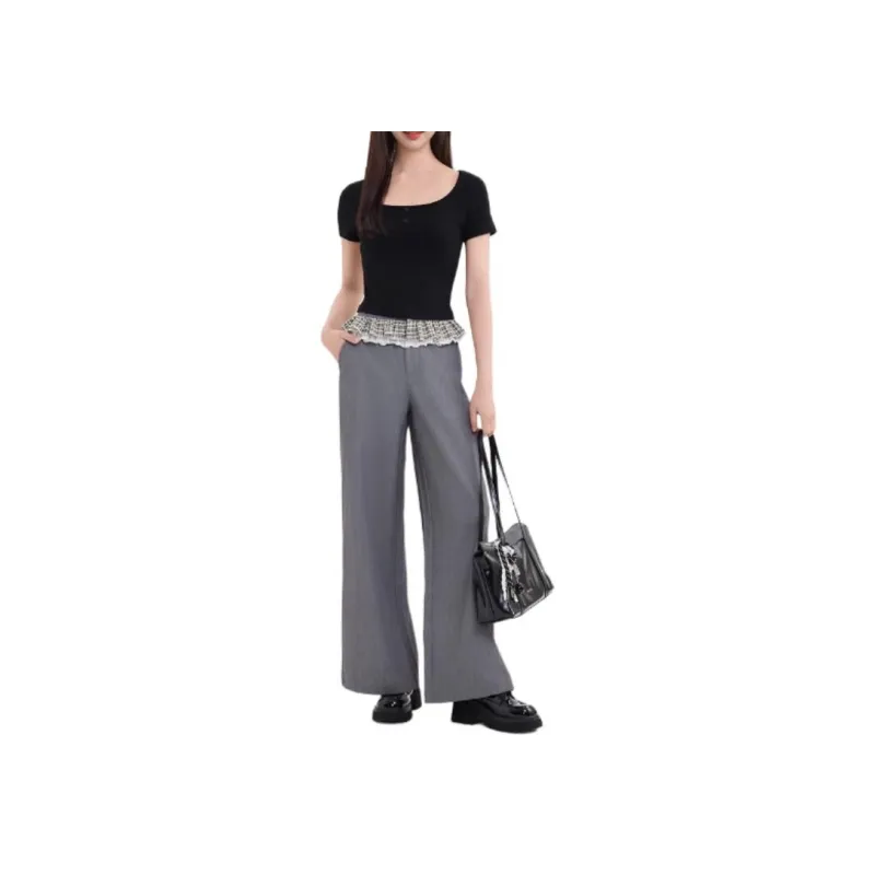 Three Blessings Casual Pants Women's Light Heather Gray-5
