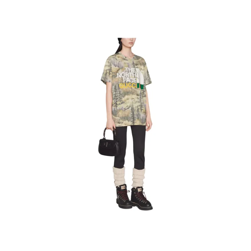 GUCCI X The North Face T shirt Forest Print-2