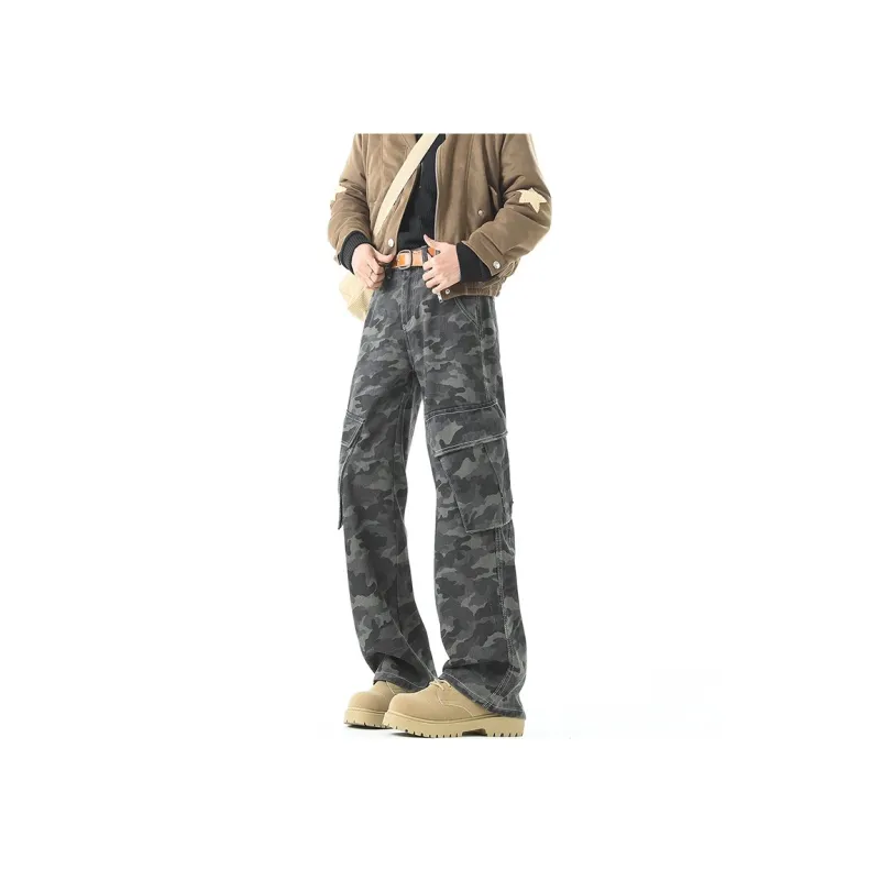 SWISS MILITARY Jeans Unisex Camouflage Gray-3