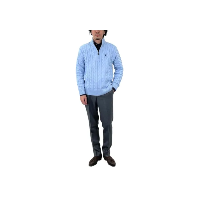 Polo Ralph Lauren Cable Knit Sweater Sweater Men's Blue-2