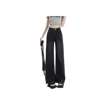 Menglaini Jeans Unisex Gray