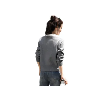 Mo Han Yi Mei Knitwear Women's Dark Heather Gray