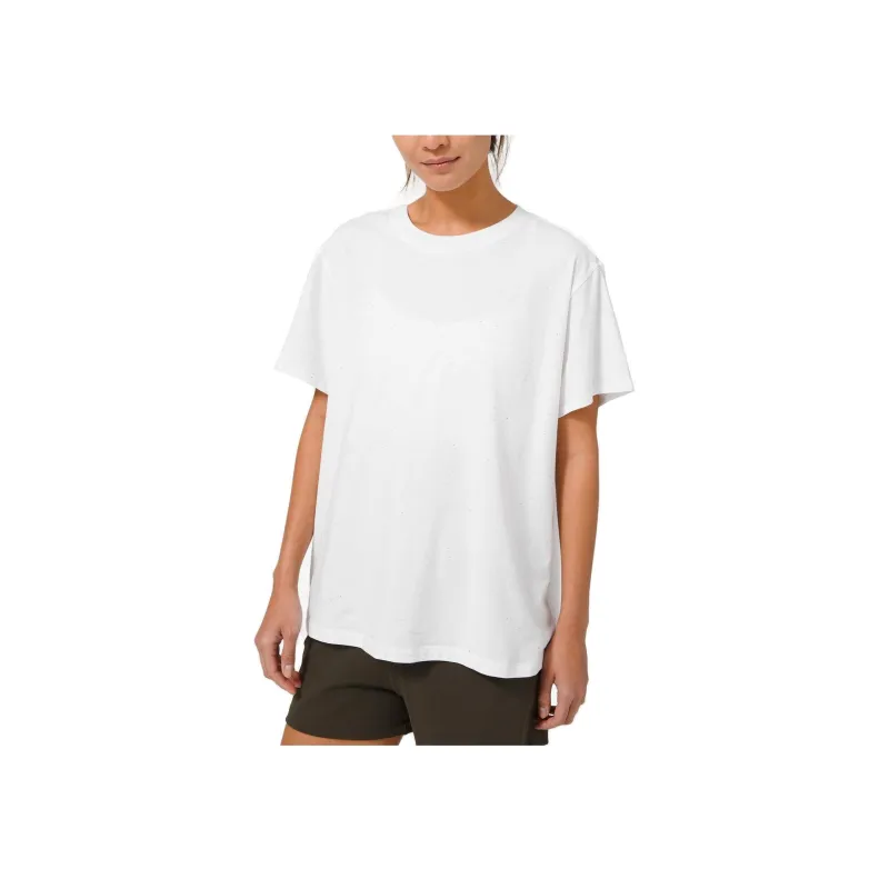 Lululemon Relaxed Fit Train Drop Shoulder Sleeve T-Shirt Women's White-0