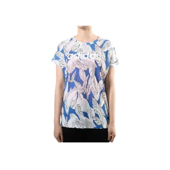 Adidas T Shirt Women's Multicolor/Blue White