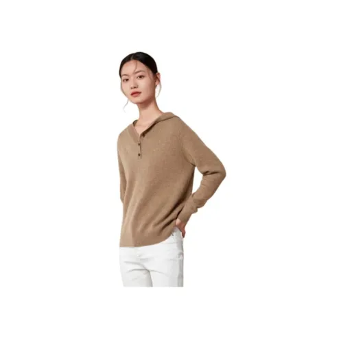 MIHUANG 알파카 울 여성 캐시미어 스웨터
