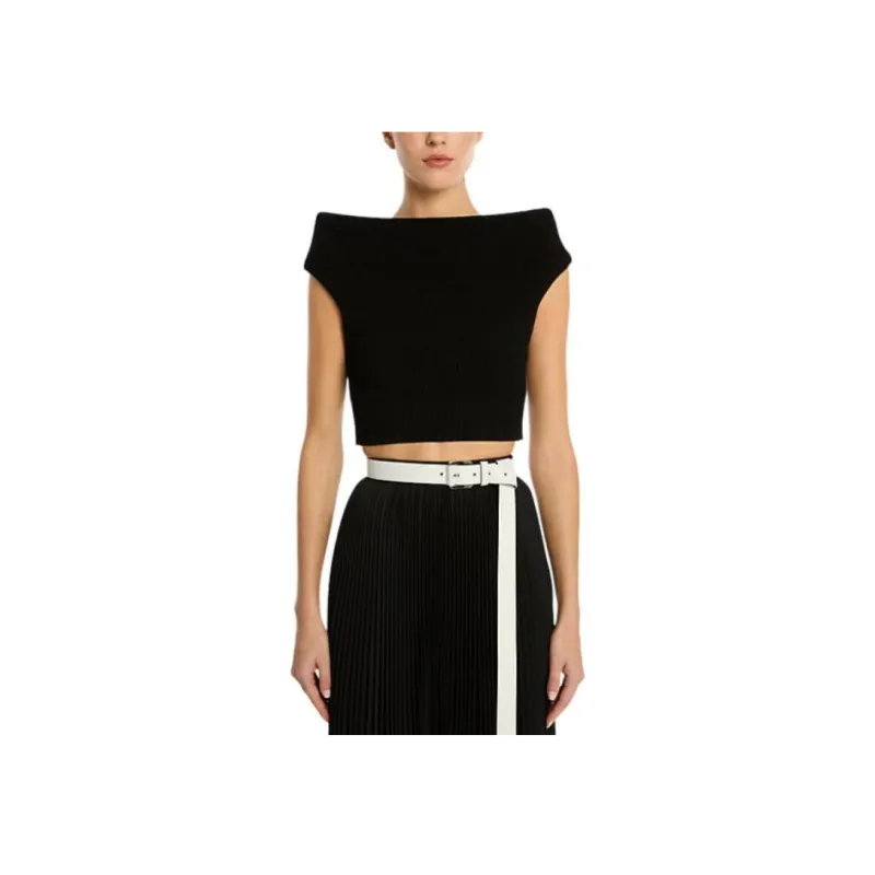 MICHAEL KORS Crepe Stretch Viscose Bateau Top-0