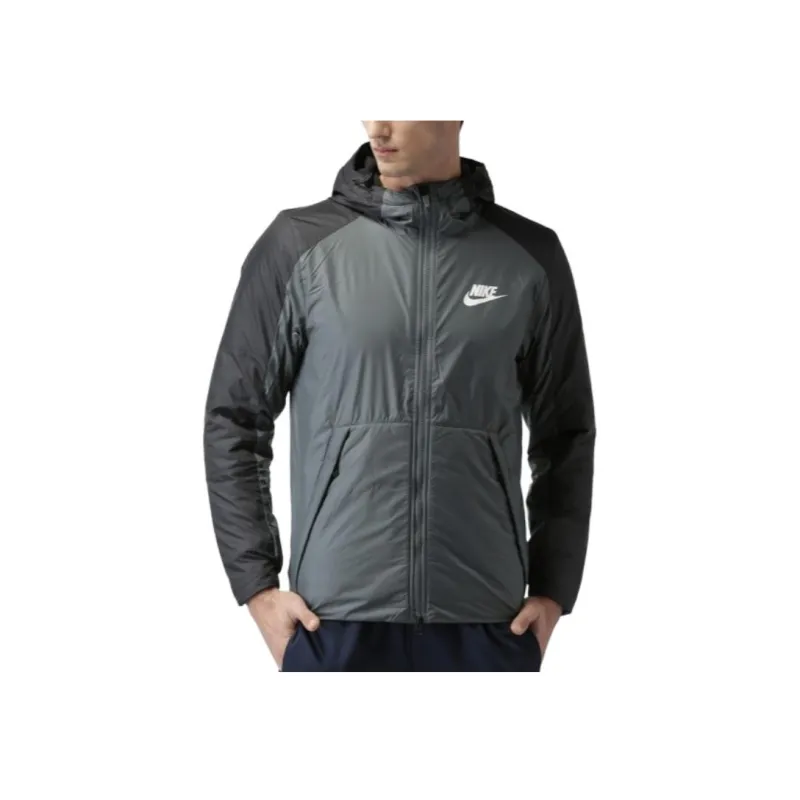 Nike Puffer Jacket Men's Black Gray Color-2