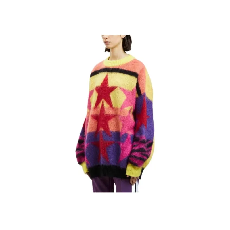 PALM ANGELS Star Intarsia Crewneck Jumper-2