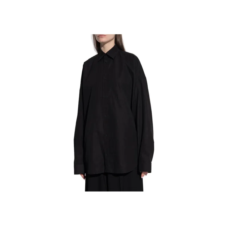 Balenciaga Back Logo Printed Buttoned Shirt-1