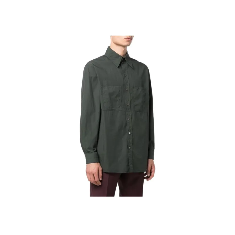 Lemaire Shirts Men Green-2