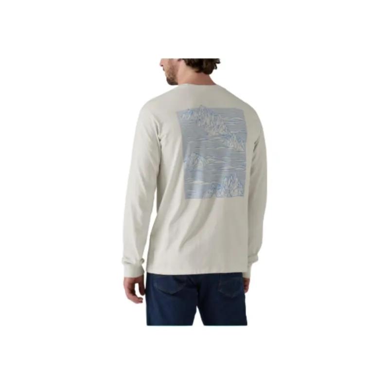 Patagonia Long Sleeved Strataspire Responsibili Tee® Sweatshirt Men's Birch White-1