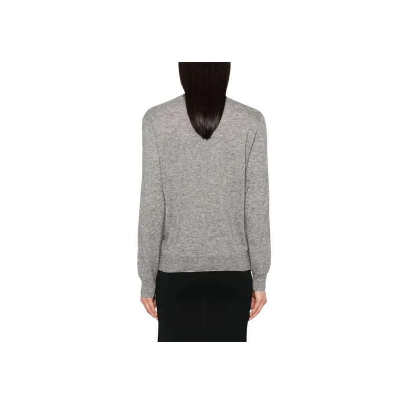 SAINT LAURENT Ribbed Crew Neck Sweater-2