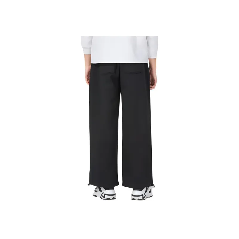 Skechers x Romantic Crown Knitted Sweatpants Unisex Leather Shoes Black-3