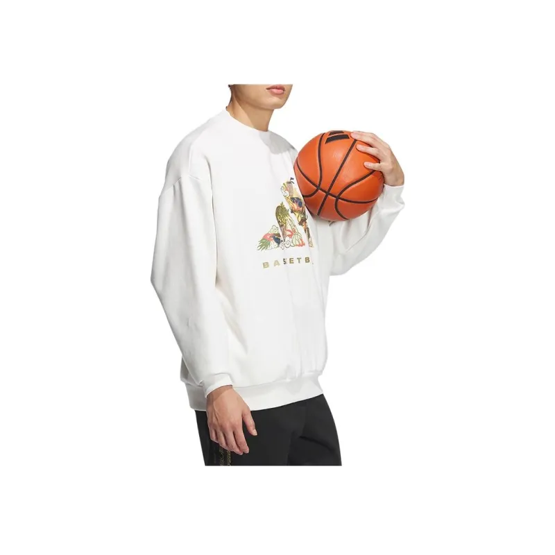 Adidas Originals FW23 Year Of The Dragon CNY Collection Sweatshirt Unisex White-3