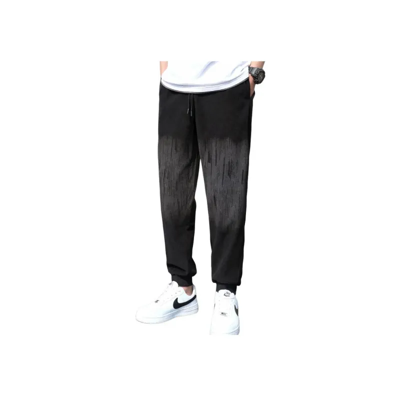 RAP PANDA Casual Pants Unisex Black-0