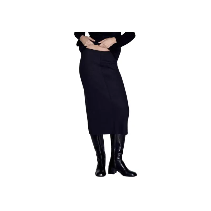 ZARA Knit Long Skirts Women's Black-6