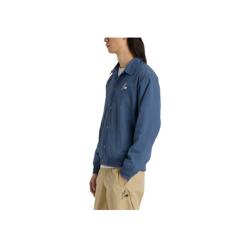 New Balance Shogo Otsuka Baseball Jacket Unisex Vintage Indigo-2