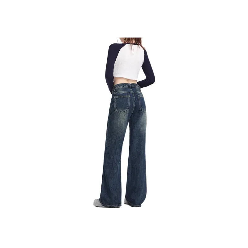 Wen Shan Jeans Women's Vintage Blue-5