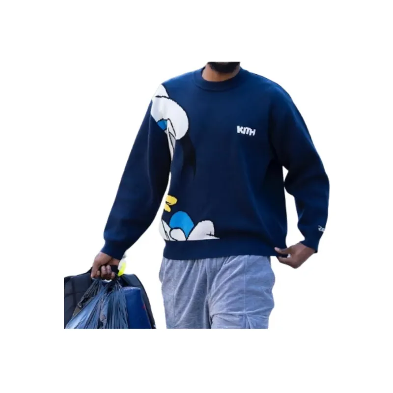 KITH X Disney Donald Duck Lewis Crewneck Sweater-2