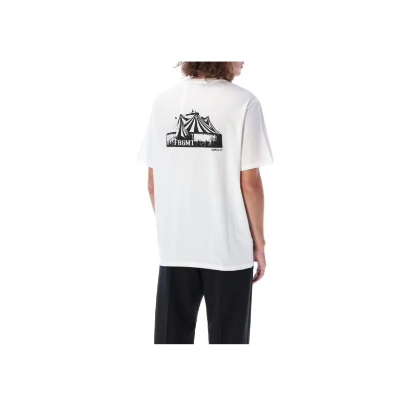 Moncler FW22 Men's Logo Cotton T-shirt White-3