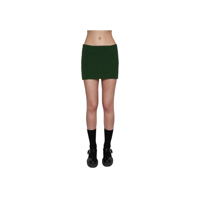 Danielle Guizio X Champion Danielle Guizio Co-brand Casual Short Skirts Women's Green-1
