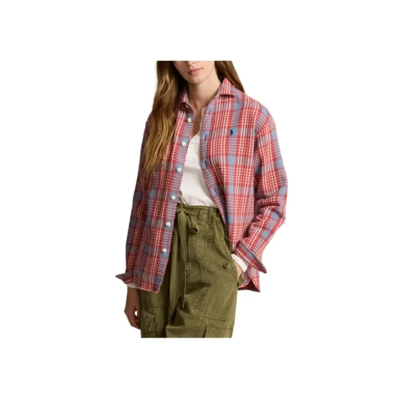 Polo Ralph Lauren Logo Embroidered Checked Shirt-2