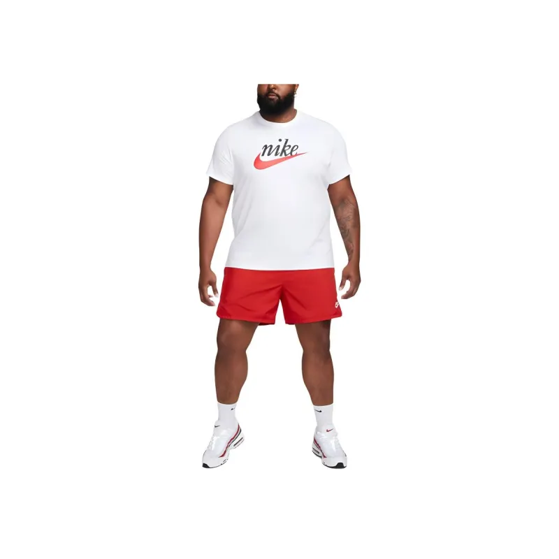 Nike T Shirts Men Bright White-4