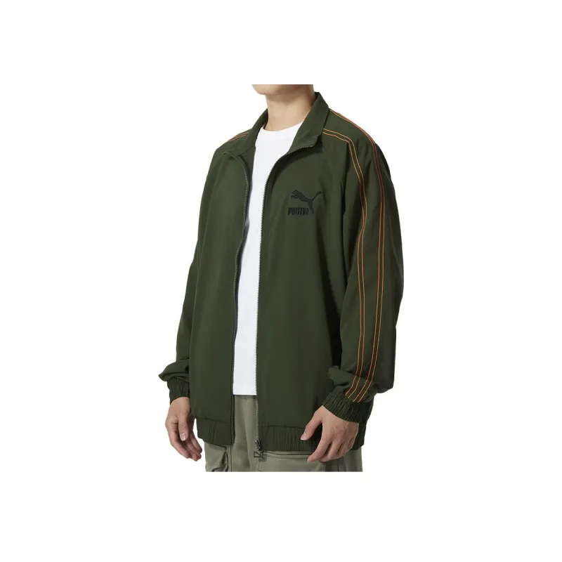 PUMA Jackets Men Green-3