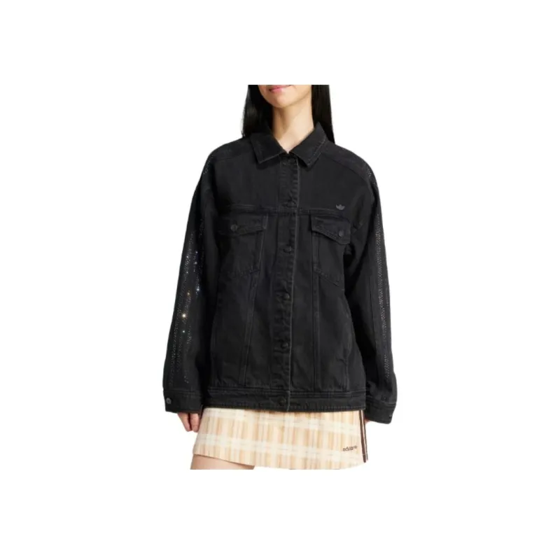 Adidas Atlanta Rhinestone Denim Jacket-3