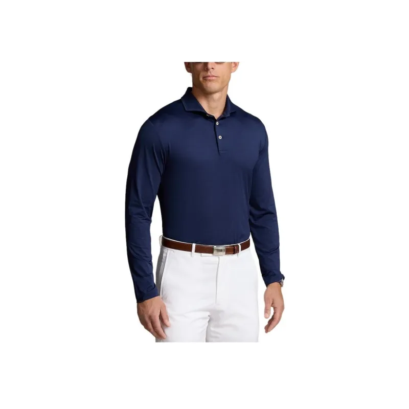 Ralph Lauren FW24 Polo Shirt Men Elegant Dark Blue-1