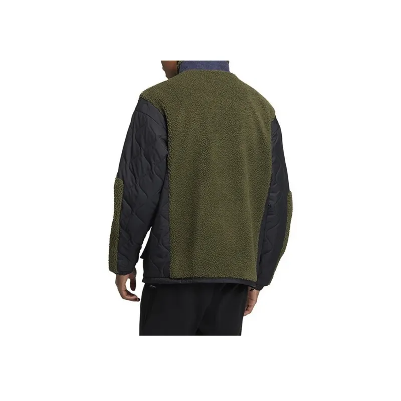 Adidas Neo Velvet Jackets Men Green-4