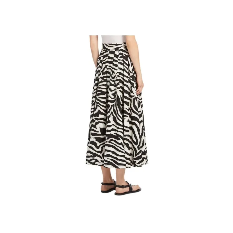 MaxMara Studio Nichols Collection FW24 Casual Long Skirts Women's Black White-2