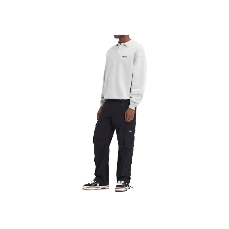 REPRESENT Owners Club Long Sleeve Polo Sweater-2