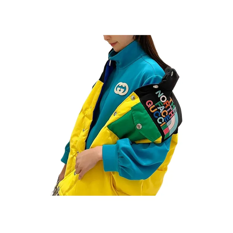 GUCCI X The North Face Down Vest Yellow/Black/Green-2
