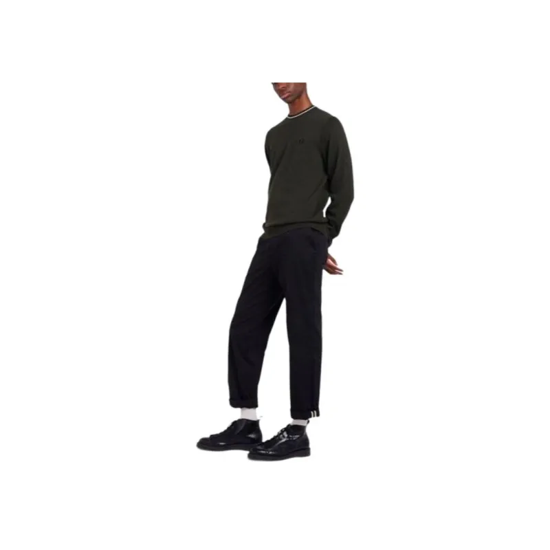 FRED PERRY Sweater Men's Army Green-2