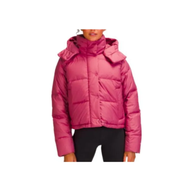 Lululemon Wunder Puff Pink Lululemon Athletica Wunder Puff Cropped